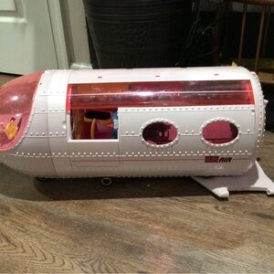 Pink and White Kids Toy Airplane